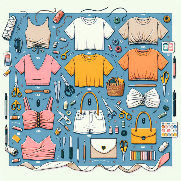 transforming your old t-shirts into fashionable items