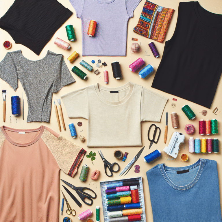 How to Make Trendy DIY Tops and T-Shirts for Beginners