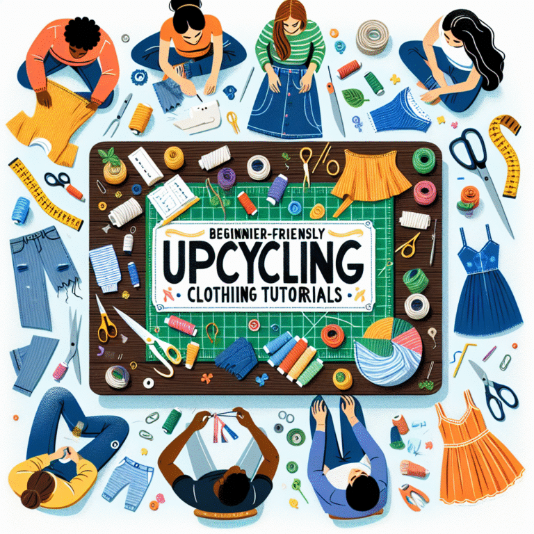 beginner-friendly upcycling clothing tutorials