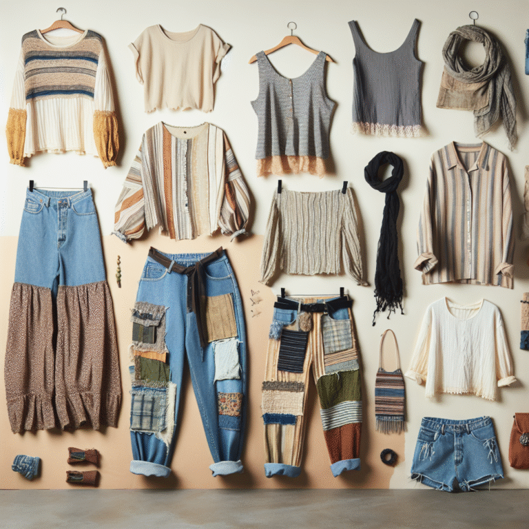 how to mix and match upcycled clothing
