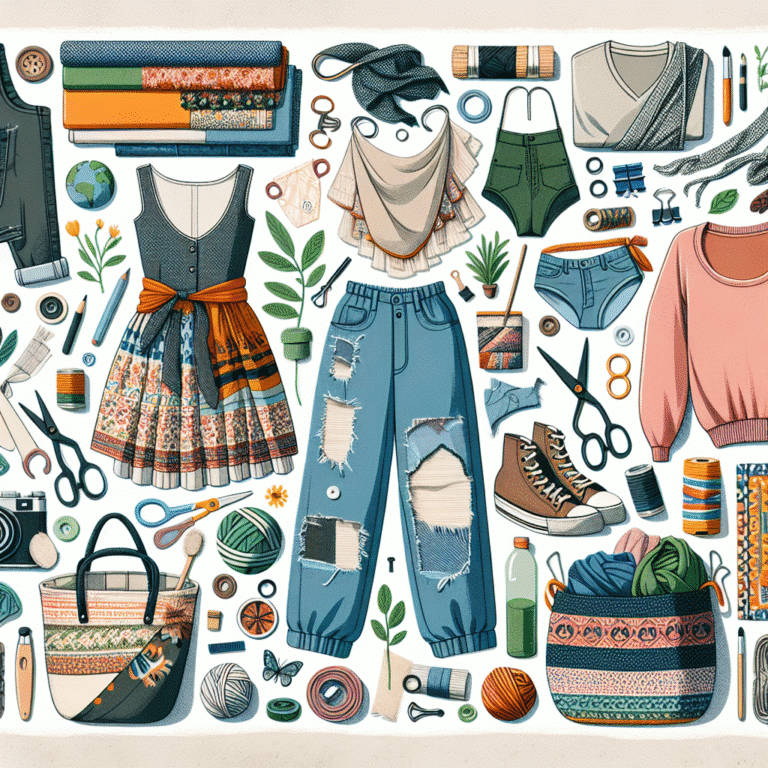 sustainable fashion DIY upcycling ideas